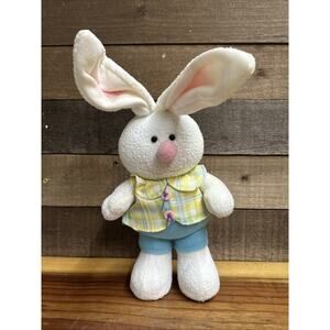 Vintage Easter Bunny w/ Wired Ears Weighted Door Stop Decor 12”